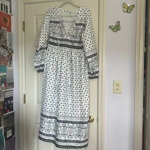 maxi neutral dress! size m